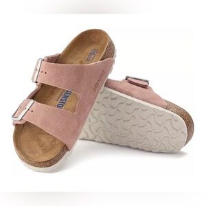 BIRKENSTOCK ARIZONA PINK CLAY SIZE 41 (10N) Suede soft footbed
